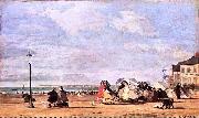 Eugene Boudin Kaiserin Eugenie am Strand von Trouville oil painting artist